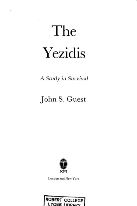 The Yezidis: A Study In Survival –