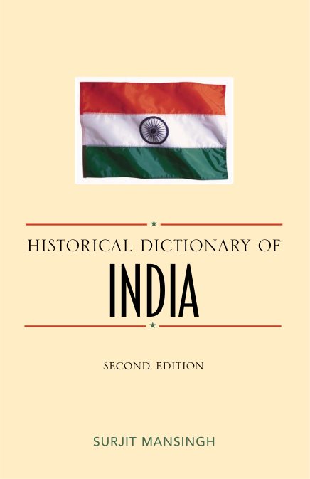 Historical Dictionary Of India (2nd Ed)