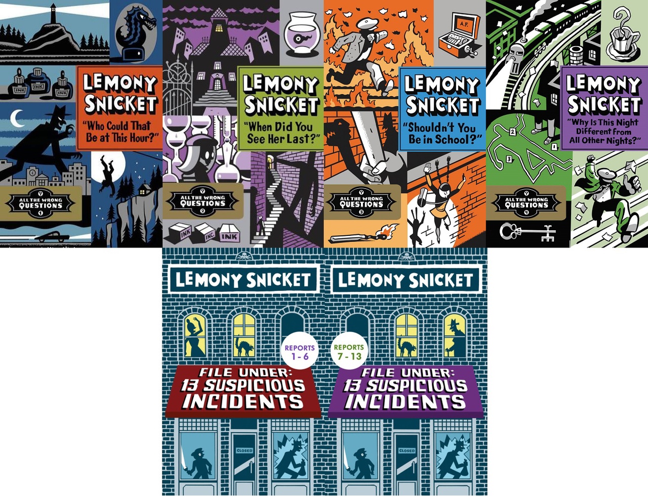All The Wrong Questions Series By Lemony Snicket