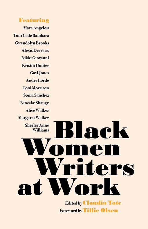 Claudia Tate – Black Women Writers At Work